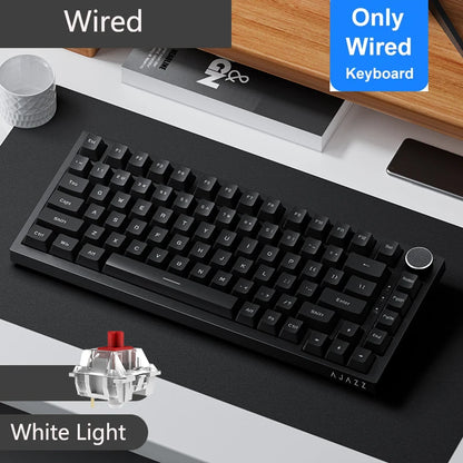 Ajazz AK820/AK820Pro Gaming Mechanical Keyboard Bluetooth 5.1/Wireless/Wired Custom Keyboard With Heat Exchange Sealed Button