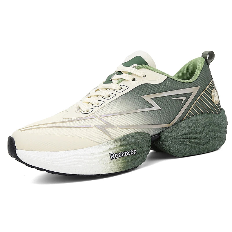 Paire de chaussures de sport professionnelles pour marathon, confortables, de jogging, amortissantes, d’entraînement, à fort rebond, antidérapantes, de course