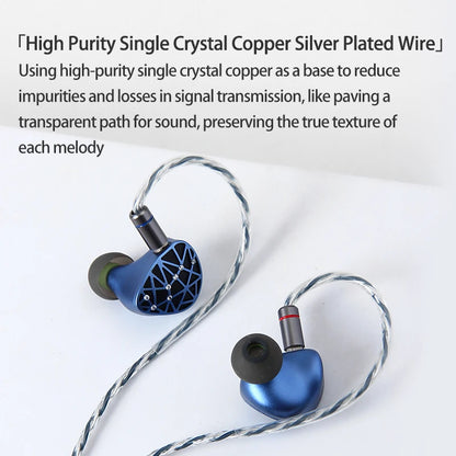 Sound Rhyme SR10 In-Ear HiFi Earphones 2DD+4BA+4PB High Quality Hifi Coil Iron 0.78mm 2Pin 2.5+3.5+4.4mm Plug Music Earphone