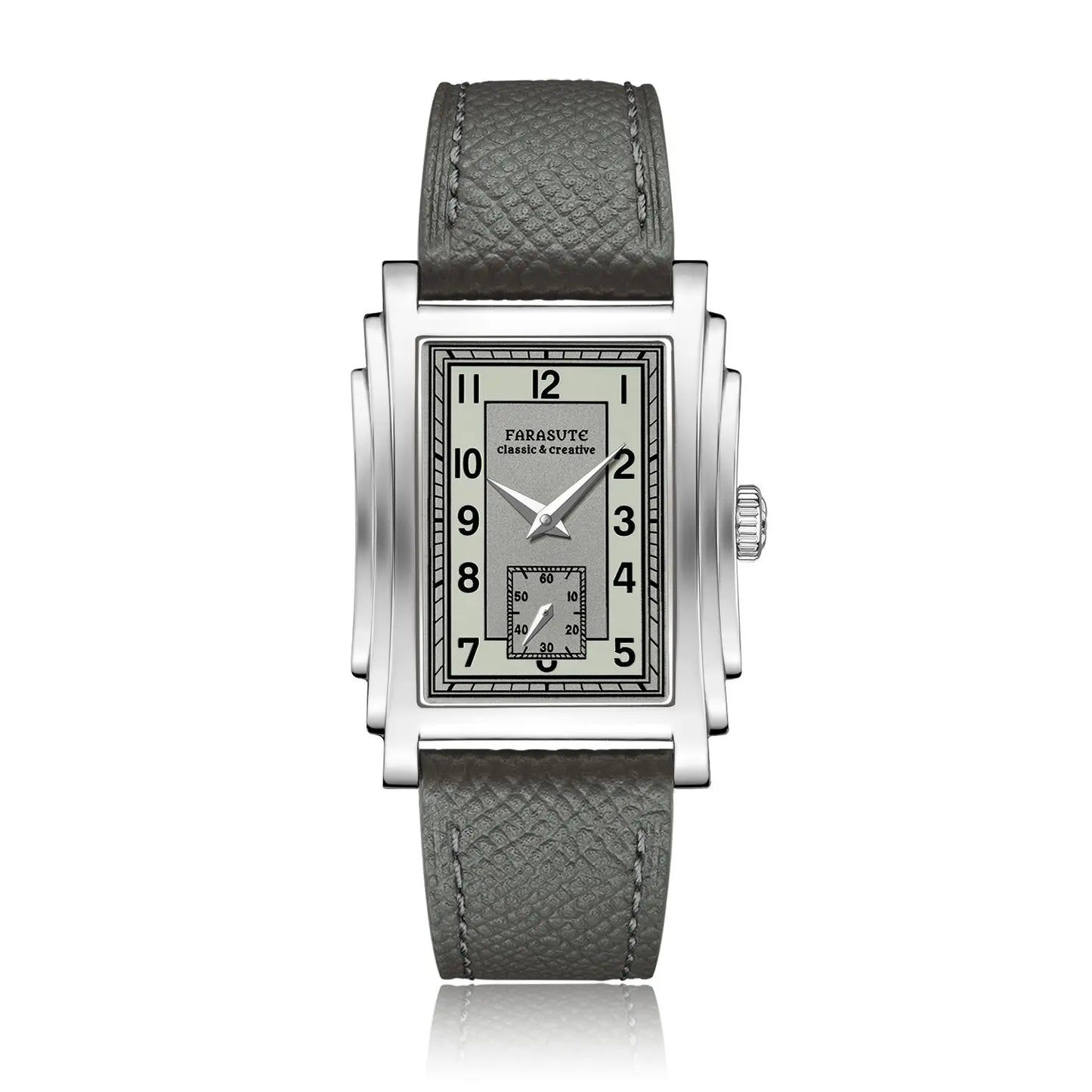 FARASUTE Original Design Square Manual Mechanical Men's Watch Seagull Movement Luxury Retro Sapphire Mirror Waterproof Men Watch
