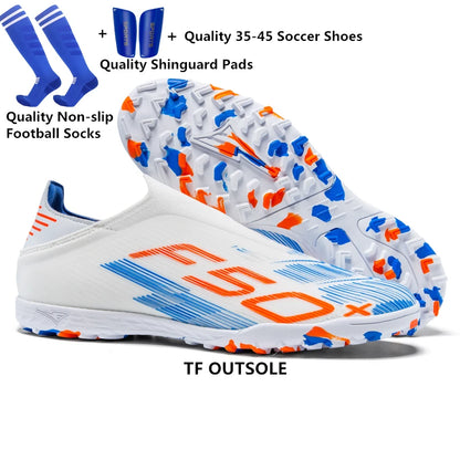 Pointure 35-45 Chaussures de football FG/TF pour hommes, futsal, professionnelles, unisexes, pour garçons, chaussures de football, baskets