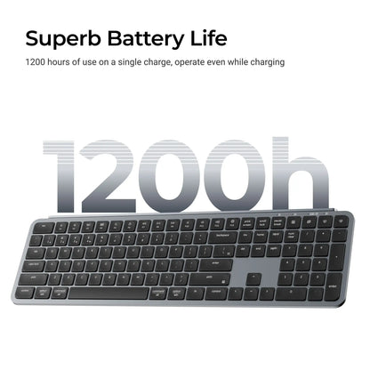 Keychron B6 Pro ISO Layout Ultra-Slim Wireless Keyboard Full Size Portable Lightweight 2.4GHz & Bluetooth Connections