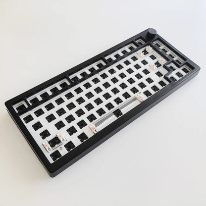 MAIMOOO KX75 75% Keyboard Kit Hotswap Transparent Full RGB Backlit 2.4GHz/ Bluetooth Macro Custom DIY Mechanical Keyboard
