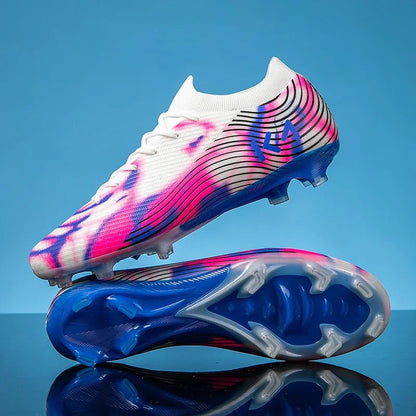 Nouvelles chaussures de football pour hommes, crampons, baskets de haute qualité, chaussures de football antidérapantes pour gazon, bottes de football pour garçons, chaussures de match d'extérieur très vendues, modèle m