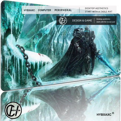 XXL Gaming Accessories Gamer Keyboard Desk Mat Non-Slip World of Warcraft Lich King Laptop Notebook Mousepad Mouse Mats HYBXAXC