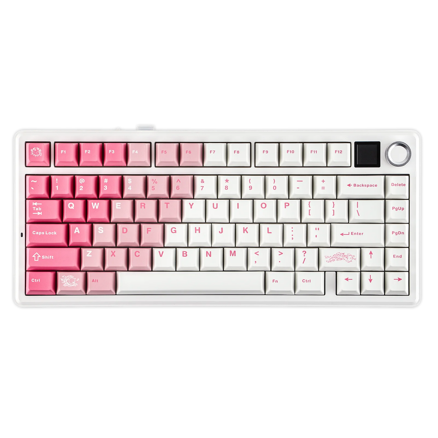 EPOMAKER X AULA F75 MAX Compact 75% ANSI Layout Wired/Bluetooth/2.4GHz Wireless Mechanical Keyboard with TFT Screen and a Knob