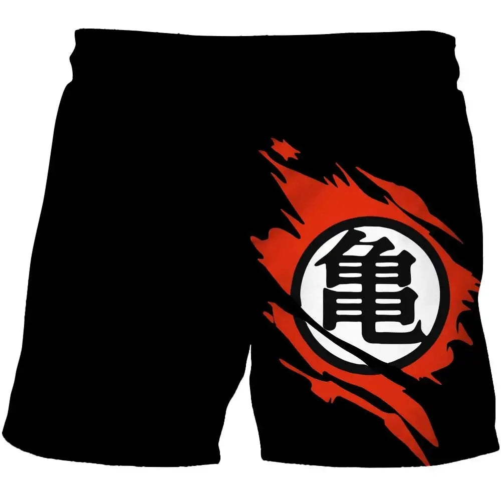 2026 Cartoon Dragon Ball Z Children's Boys' Shorts Beach Pants Summer Cartoon Cute Boys Beach Pants Comfortable and Breathable