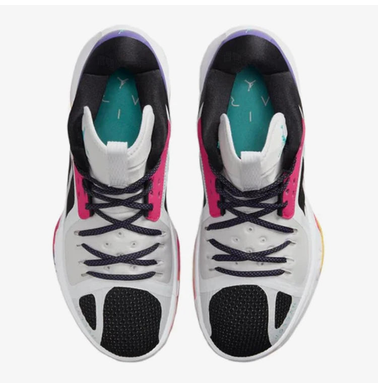 Sapatilhas de basquetebol Nike Jordan genuínas para homem, confortáveis, com amortecimento de impacto, cano médio e design prático DH0248-130