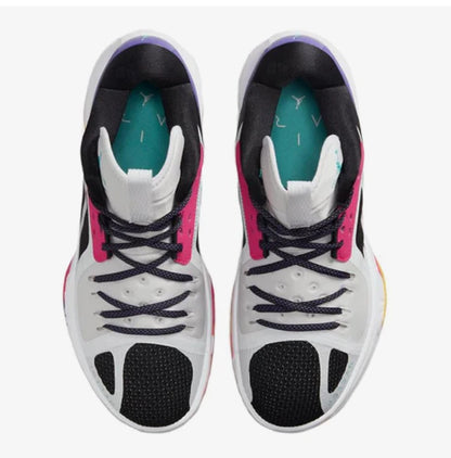 Sapatilhas de basquetebol Nike Jordan genuínas para homem, confortáveis, com amortecimento de impacto, cano médio e design prático DH0248-130