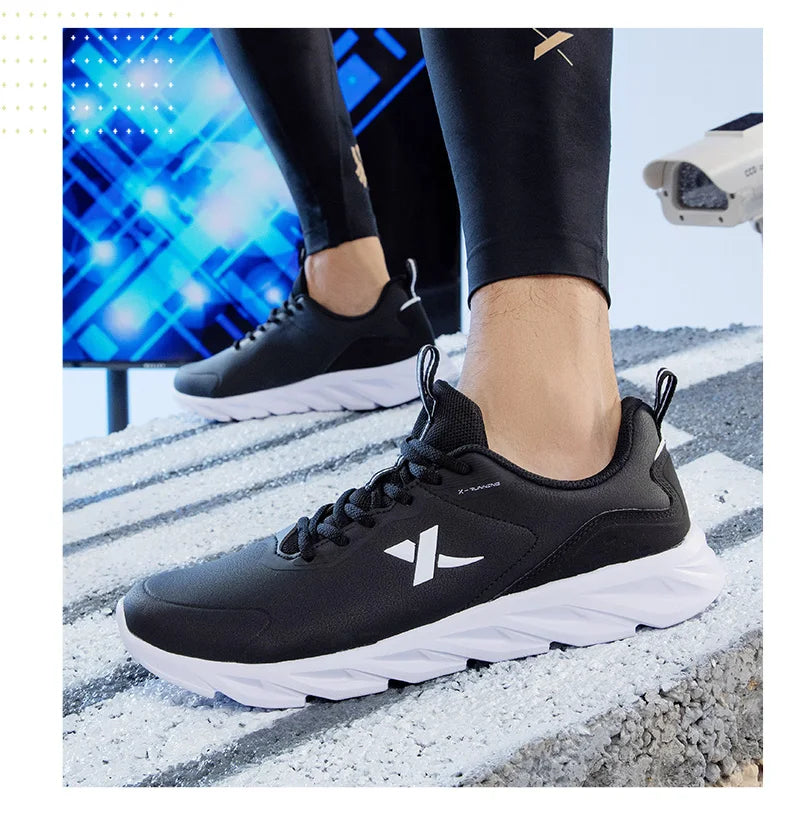 Xtep Running Shoes For Men 2021 Winter Street Casual Men's Sports Shoes Wear-Resistant Support Cushion Sneakers 879419110080