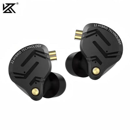 KZ ZS12 PRO X Hybrid Dynamic & Balanced Armature Technology IEM Earphone Upgrade HiFi Bass In Ear Headphone Tuning Wire Headset