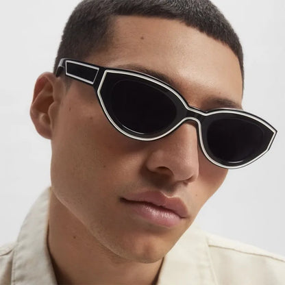 Fashion Unique Irregular Hip Hop Sunglasses Y2k Women Men Retro Glasses Ladies Beach Sunnies Outdoor Sport  with Metal Hinge