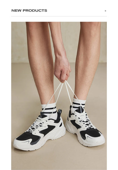Xtep Casual Shoes For Men  Summer Durability Men's Sports Shoes Wear-Resistant Lace Up Non-Slip Outdoor Shoes 876219320026