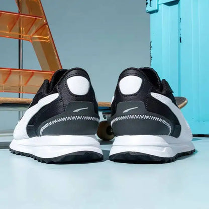 Nouvelles chaussures de course rétro Puma noir et blanc, baskets légères pour hommes et femmes, baskets de rue urbaines 397432-04, chaussures de marche décontractées