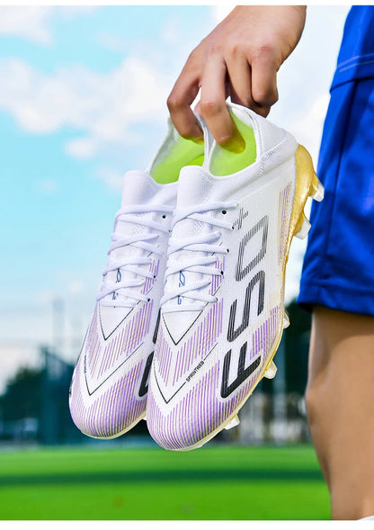 Pánske tenisky s kopačkami na trávu – Vysoko kvalitná futbalová obuv na futsal a futbal – Protisklzová obuv do haly – Najpredávanejšia vysoká obuv na vonkajšie nosenie
