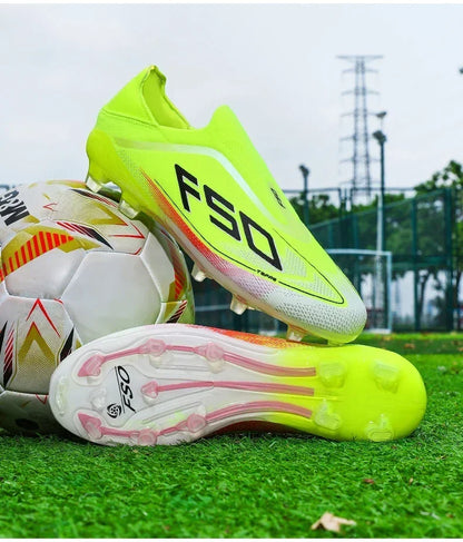 New Men Soccer Shoes Match Football Boots Non-Slip Boys High-quality Outdoor Sneakers Grass Cleats Hot-selling High-top Light