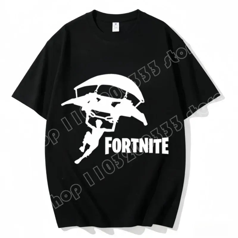 Fortnite Crew Neck T Shirt Unisex Adult Game Dance Fashion New Pure Cotton Short Sleeve Tops Perfect for Casual Wear Vacations