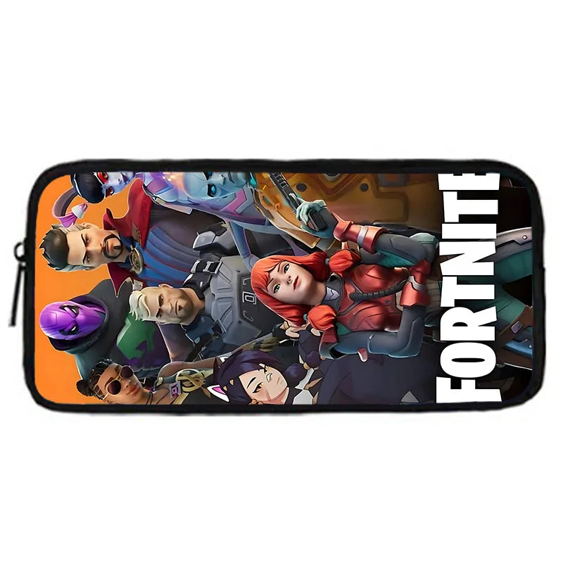 Trendiges Gaming-Design Kinder-Rucksack F-FortniteS mit Lunchbag und Federmäppchen, Schulranzen mit großem Fassungsvermögen für Jungen und Mädchen, ideales Geschenk