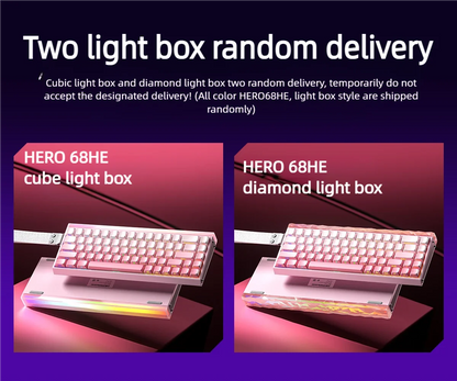 AULA HERO 68HE Magnetic Switch Keyboard RGB Gaming Mechanical Keyboard, 8K Rapid Trigger Wired Gaming Keyboard with Hot-Swappable Magnetic Switches, PBT Keycaps, 68-Key Esports Keyboard