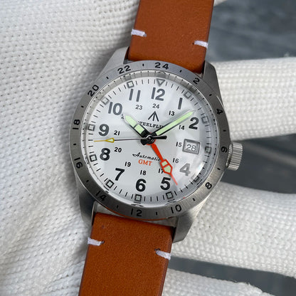 Reloj de pulsera mecánico STEELFLIER Official SF792 GMT con movimiento NH34, luminiscencia Super BGW9 C3, impermeable 200M, reloj de buceo de lujo para hombre