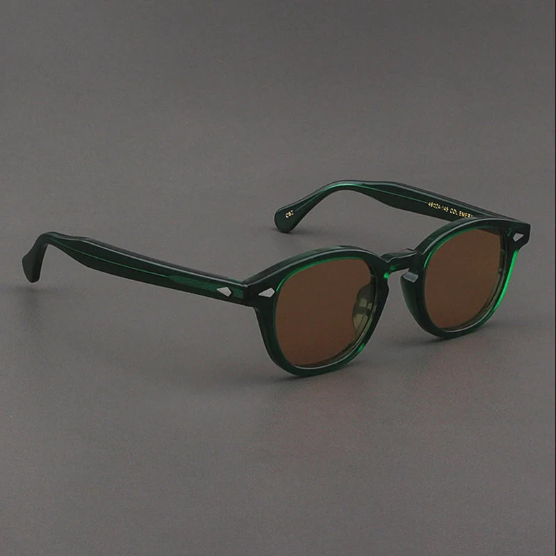 Polarized Sunglasses Men Women Johnny Depp Lemtosh Style Sun Glasses Retro Round Acetate Frame UV400 Lens Oculos