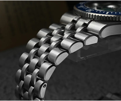 San Martin 40mm Enamel Spiral Dial Integrated Bracelet Men Diver Watch Miyota 9015 Automatic Mechanical Waterproof 200m SN0148