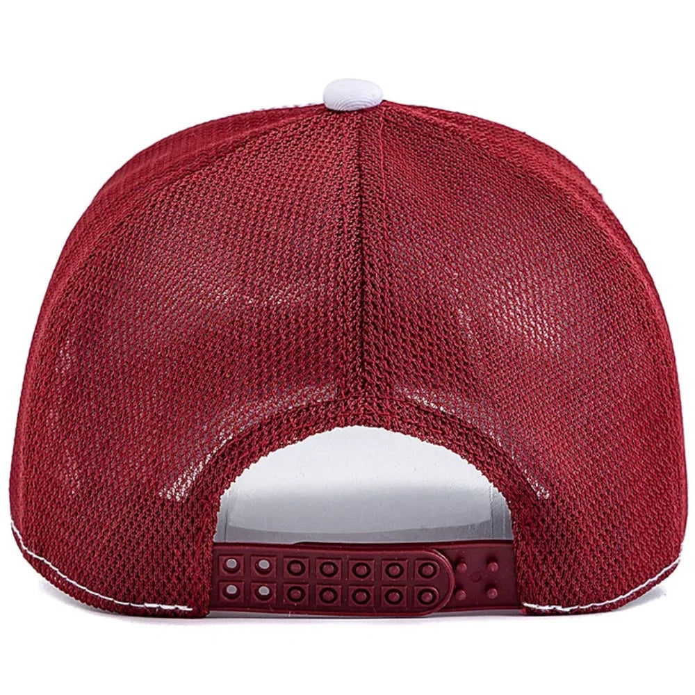 Styl unisex – fajna czapka z daszkiem z haftem pandy, eleganckie czapki typu trucker dla mężczyzn i kobiet, oddychająca czapka letnia do noszenia na co dzień i na świeżym powietrzu