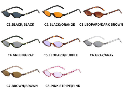 Half Frame Designer Small Sunglasses Women Cat Eye New Fashion Sun Shades UV400 Sun Glasses Brand