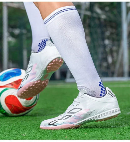 Nouvelles chaussures de football pour hommes, chaussures d'entraînement, chaussures de sport pour terrain gazonné, chaussures de football pour activités de plein air, baskets antidérapantes, chaussures professionnelles po