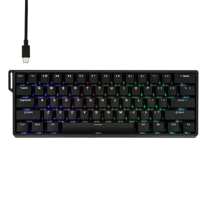 AULA WIN60 HE/WIN60 HE MAX 60% Hot-Swap Tray-Mount Structure Wired Mechanical Keyboard with Hall Effect Magnetic Switch