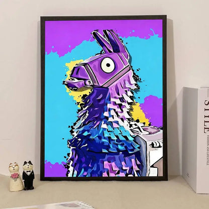 Game F-Fortnite Poster Surprise Home Decoration Picture Wall Art for Study Living Room Decor