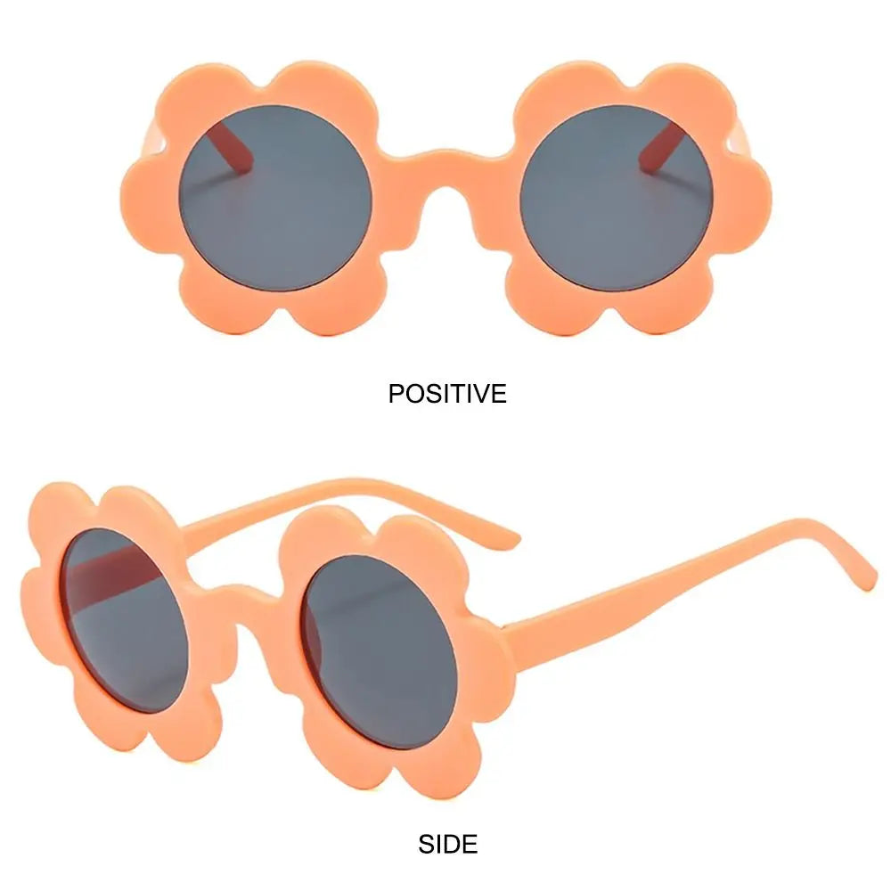 New Trendy Sunflower Sunglasses for Women Retro Round Flower Sun Glasses Fun Novel Disco/Festival/Party Shades for Adults