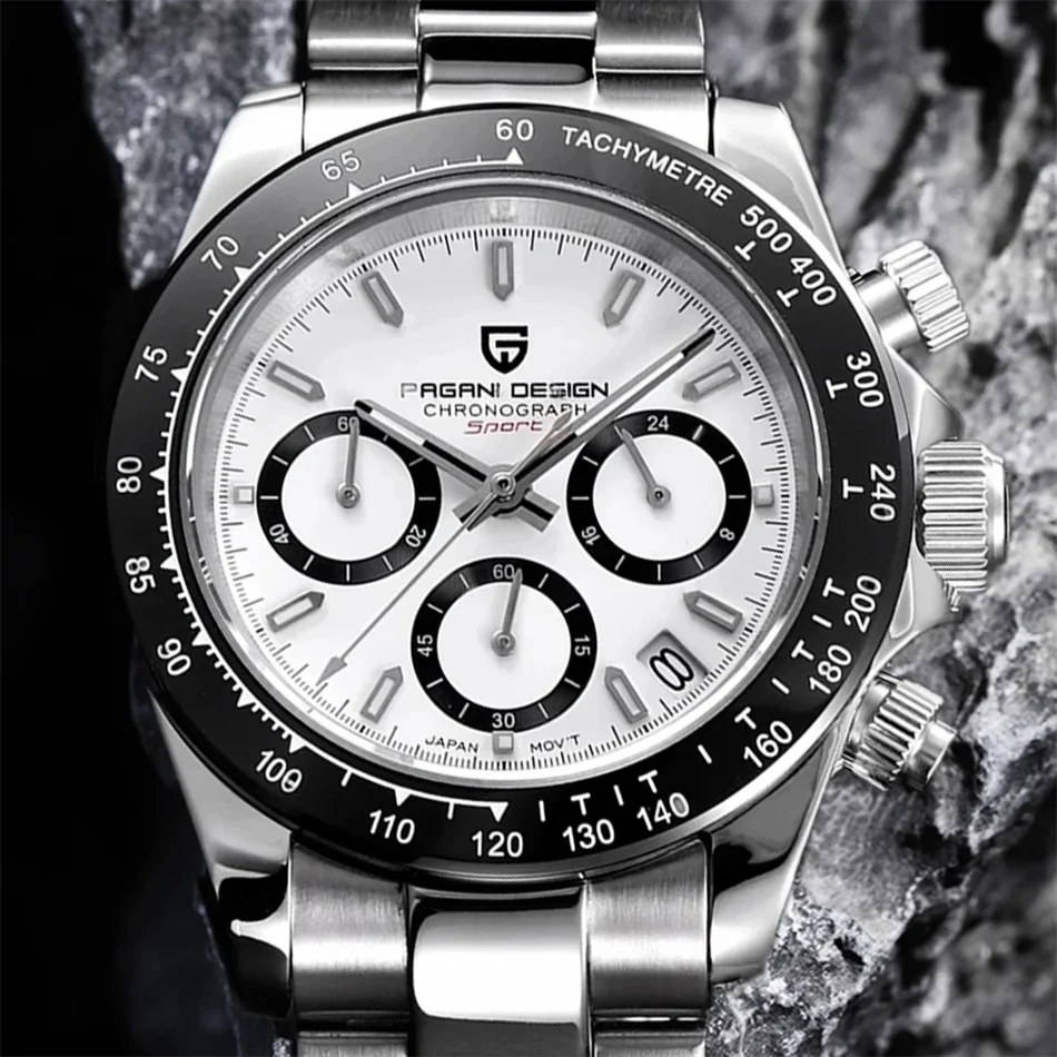 Novo PAGANI DESIGN PD1644 Relógio de Luxo para Homem em Quartzo com Data Automática, Cronógrafo Desportivo de Pulso, Impermeável 100m, Presente para Homem