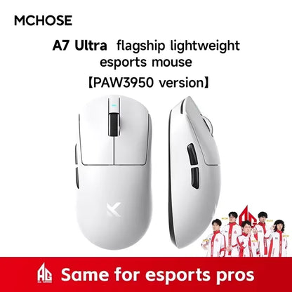 MCHOSE A7 V2 Ultra Wireless Gaming Mouse Pixart3950Ti Flagship Sensor Super 20000FPS for Accurate Tracking Support Web Driver
