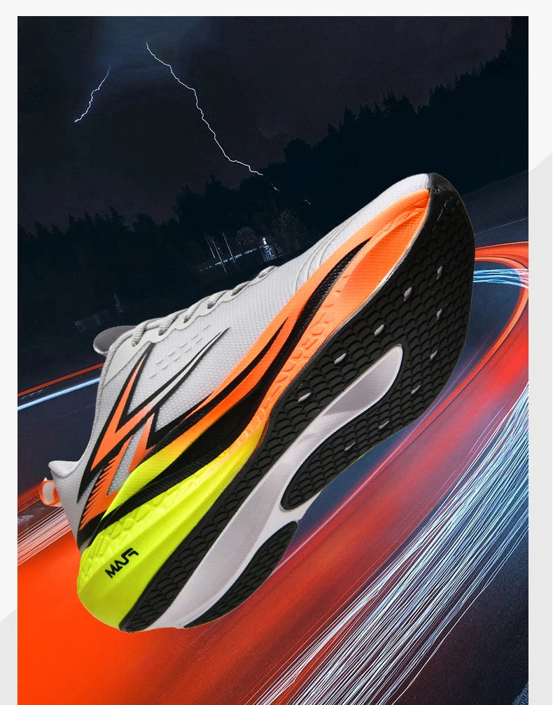 Men's Running Shoes Specialty Marathon Sports Shoes Breathable Lightweight Carbon Plate Women's Trend Athletic Sneakers Women