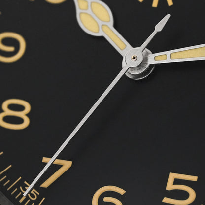 Militado ML08 V2 Vintage-Quarzuhr Military VH31-Uhrwerk Doppeltes Saphirglas C3 BGW-9 Leuchtend Wasserdicht 38mm Uhr