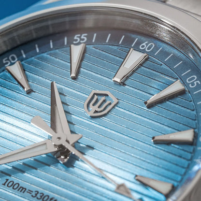 Hodinky Watchdives WD0006, stroj VH31 s plynulým chodem sekundové ručky, vypouklé safírové sklo, luminiscenční povlak BGW9, vodotěsnost 10 barů, 38 mm, vintage styl
