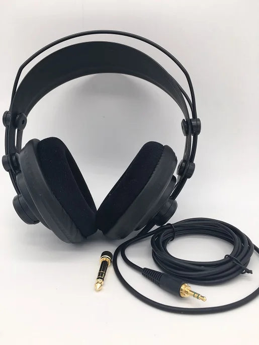 Original Samson SR850 Semi-Open Studio Monitoring Headphones – Professional HiFi Recording & Gaming Headset with Velour Earcups
