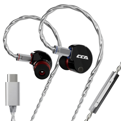 CCA Phoenix HiFi Wired Earphones Metal Alloy In-Ear Headphones with 10mm Dual Magnetic Dynamic Driver for Gaming & Music