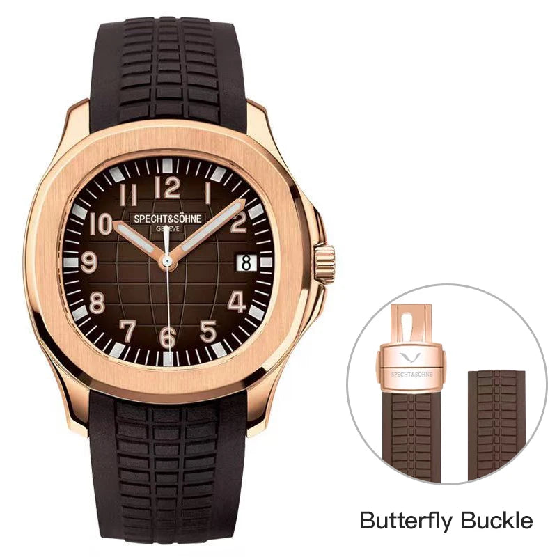 Specht&Sohne Men's Watches 2025 Mechanical Automatic Watch For Men Miyota 8125 Movement Steel Rose Gold Waterproof Watch