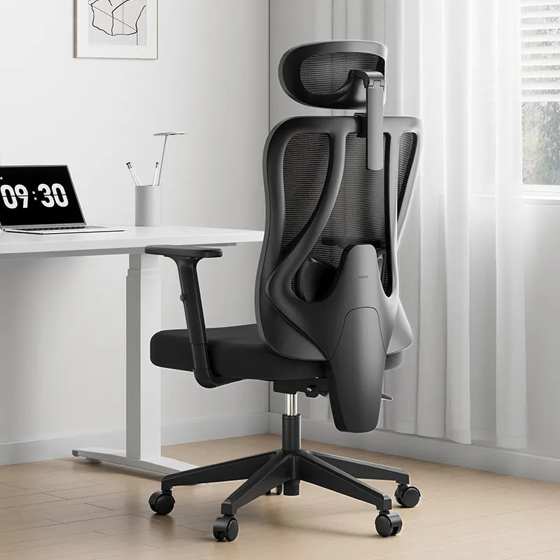 Chaise de bureau ergonomique P1 en maille, réglable, pour la maison et le gaming, avec support lombaire
