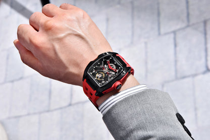 PAGANI DESIGN New Men's Watch Luxury Sapphire Crystal Stainless Steel Automatic Mechanical Watch Business Casual Skeleton Dial