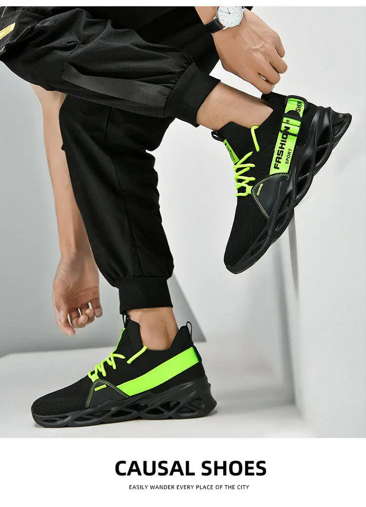 Sneakers casual viola alla moda per donna e uomo, scarpe da corsa Blade, taglie grandi 48, scarpe sportive leggere e traspiranti, sneakers da uomo in rete