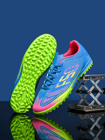 Chaussures de football Sport Essential TF Turf, tissu PU intégré, semelle en caoutchouc antidérapante, résistantes à l'usure, unisexes, décontractées.