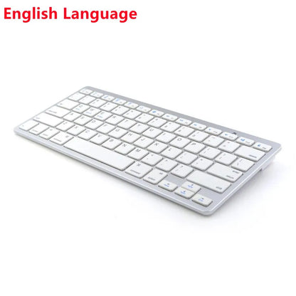 78 Keys Wireless Keyboard Bluetooth-compatible Russian/Korean/Hebrew/Spanish/Arabic for iPad Air Pro for Windows/Android Laptop