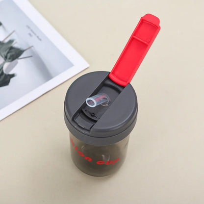 Game Fortnites Mini Straw Cups School Student Plastic Water Bottle Children Leak-proof Coffee Milk Cups Travel Outdoor Office