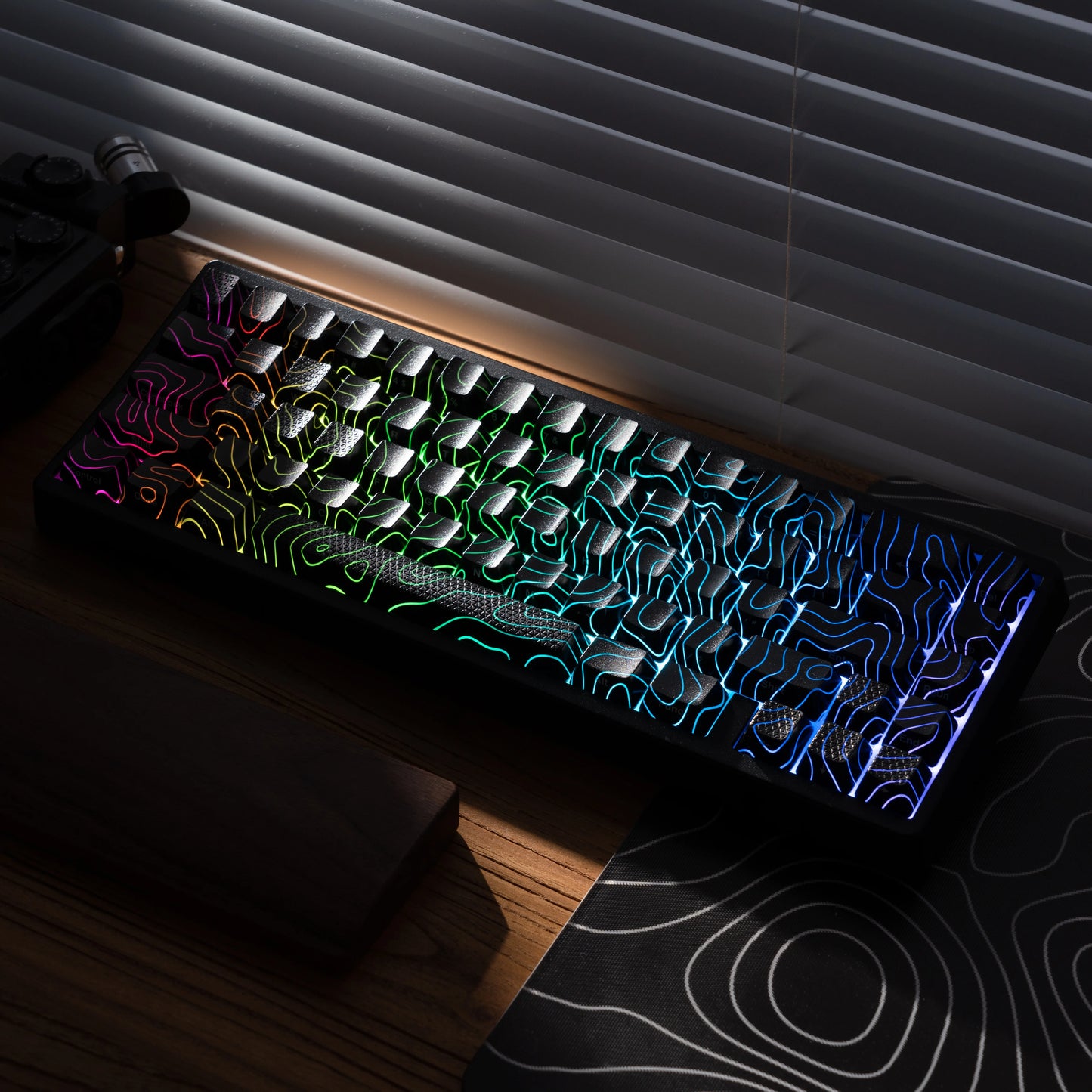 XVX M67 JadeStone Mechanical Keyboard 65% Tri-Mode Wireless Keyboard, Hot Swappable RGB Mechanical Keyboard with IMD Keycaps, Gasket Mount Gaming Keyboard