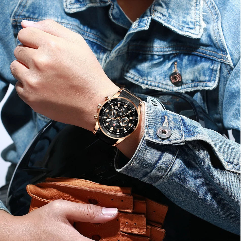 REWARD Men's Watches 81011M Sports Silicone Quartz Men's Watch Waterproof Calendar Chronograph Luminous Watches Men