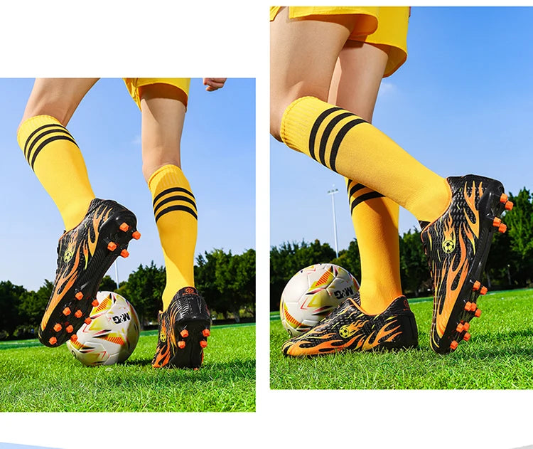 New Man Soccer Shoes Professional Football Boots Sneakers Comfortable Outdoor Match Match Boys Non-Slip Sports Shoes Unisex