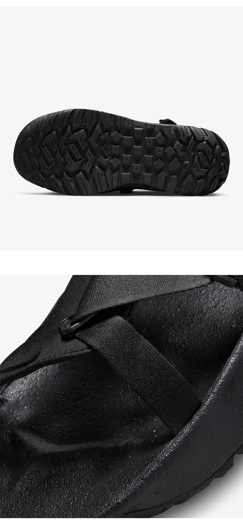 Nike äkta sommarsandaler för män, andningsbara och avslappnade, FB1948-001